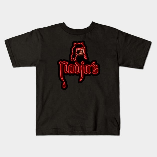 Nadja's - vampire night club Kids T-Shirt by Vitaliy_Klimenko